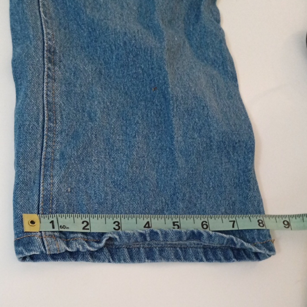 H&M Cotton Classic Blue Women's Denim Multi-Pocket Long Overalls O/S Pre-Loved - Picture 13 of 17